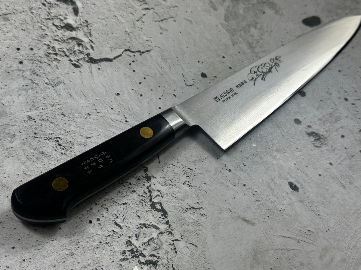 Vintage Misono Floral-Engraved Gyuto Knife 210mm 2350