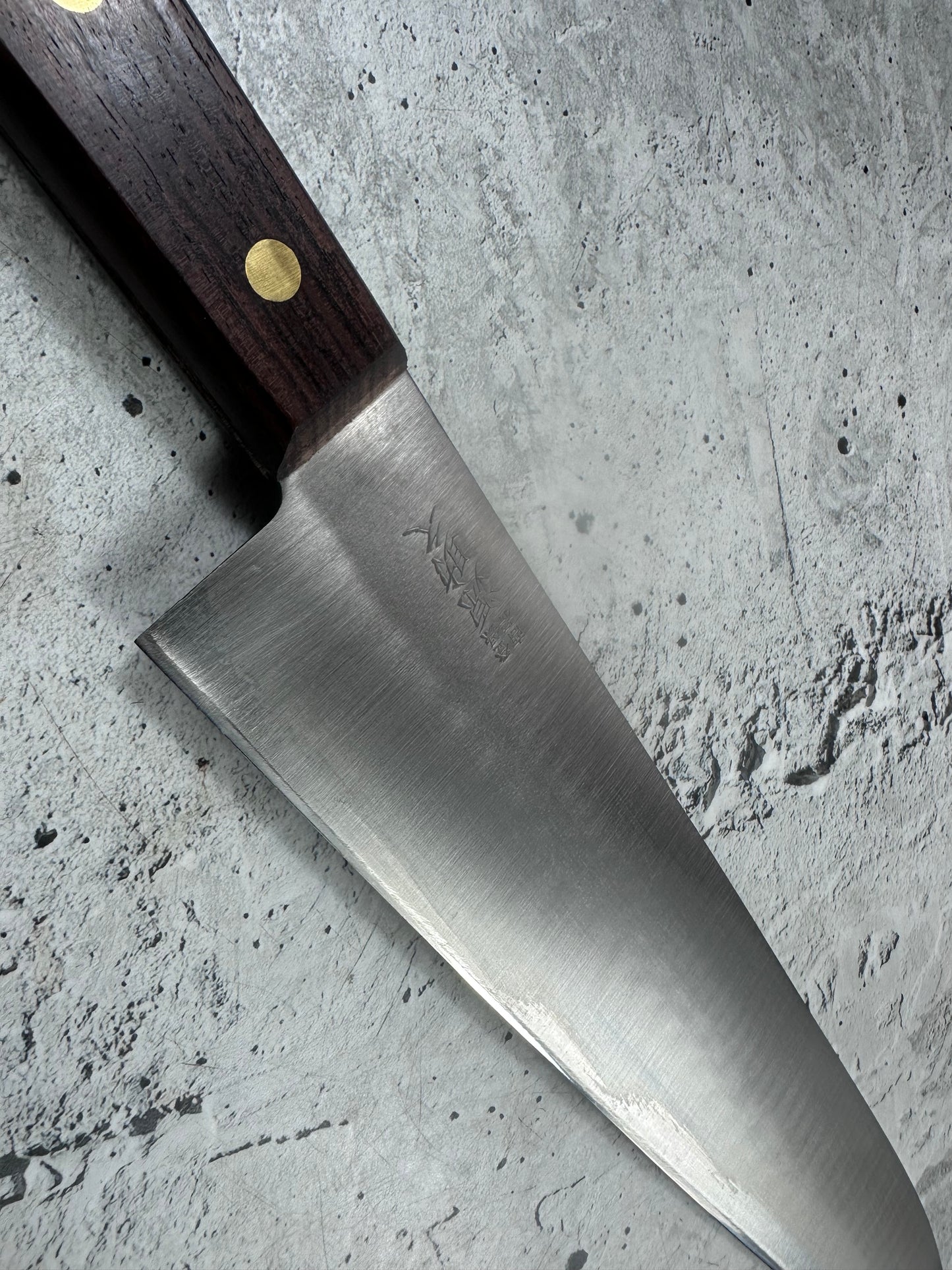 Vintage Gensukehisa Gyuto 300mm Carbon Steel Wood Handle 2239