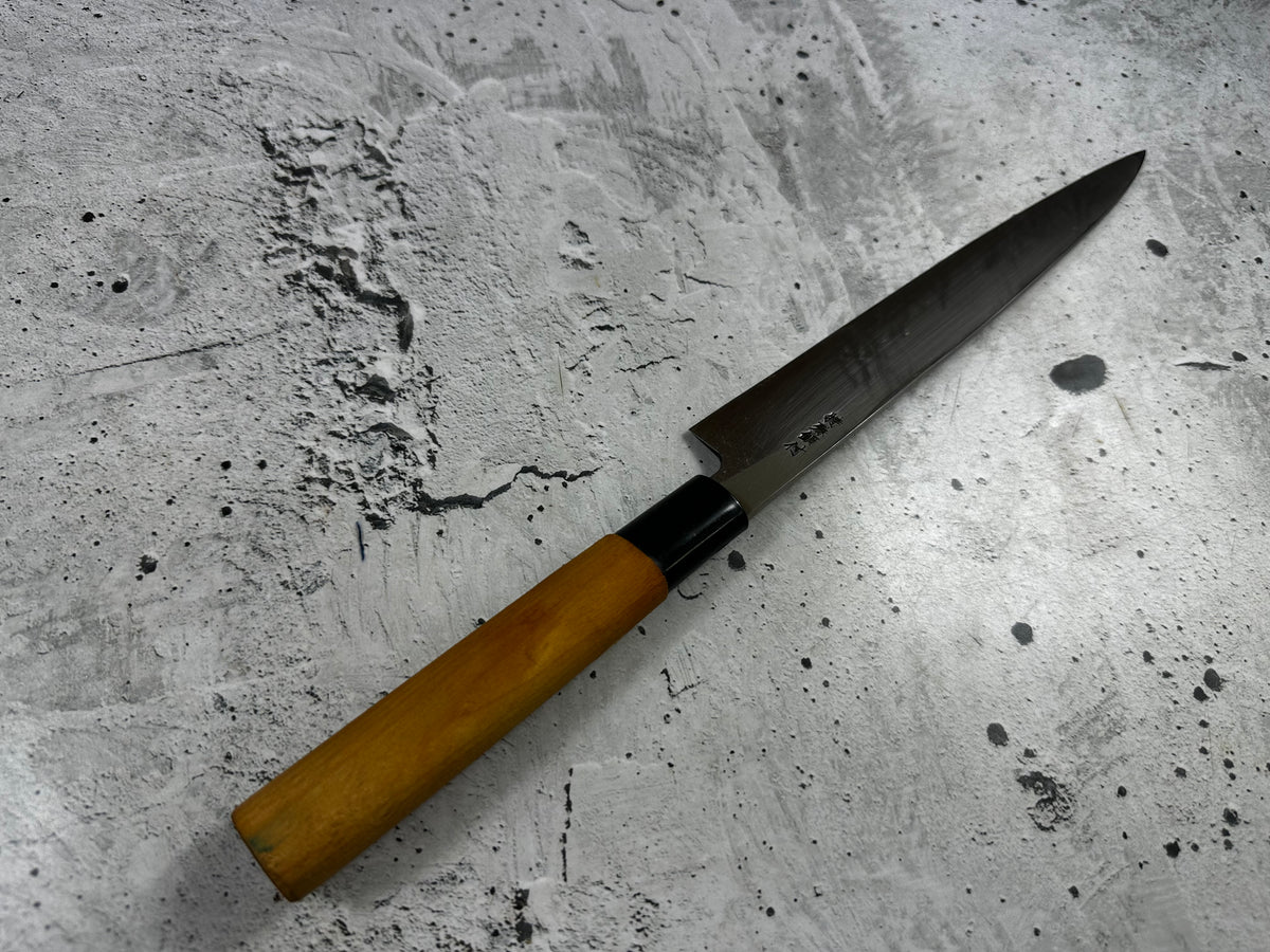 Vintage Tsunemaru Saku Yanagiba Knife 200mm Carbon Steel Magnolia Handle 2264