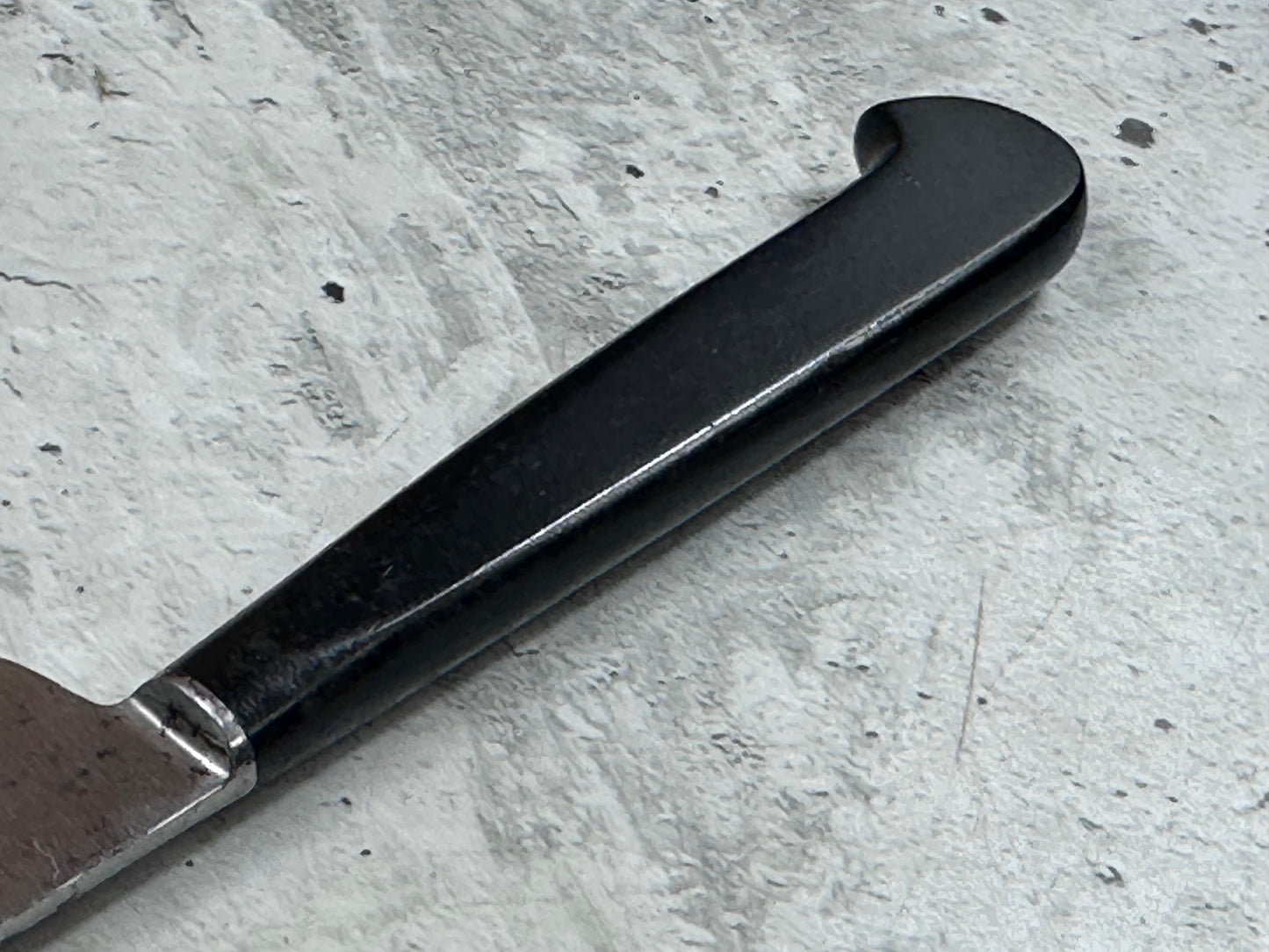 Vintage French Nogent Style Paring Knife 110mm Inox Steel POM Handle 2197