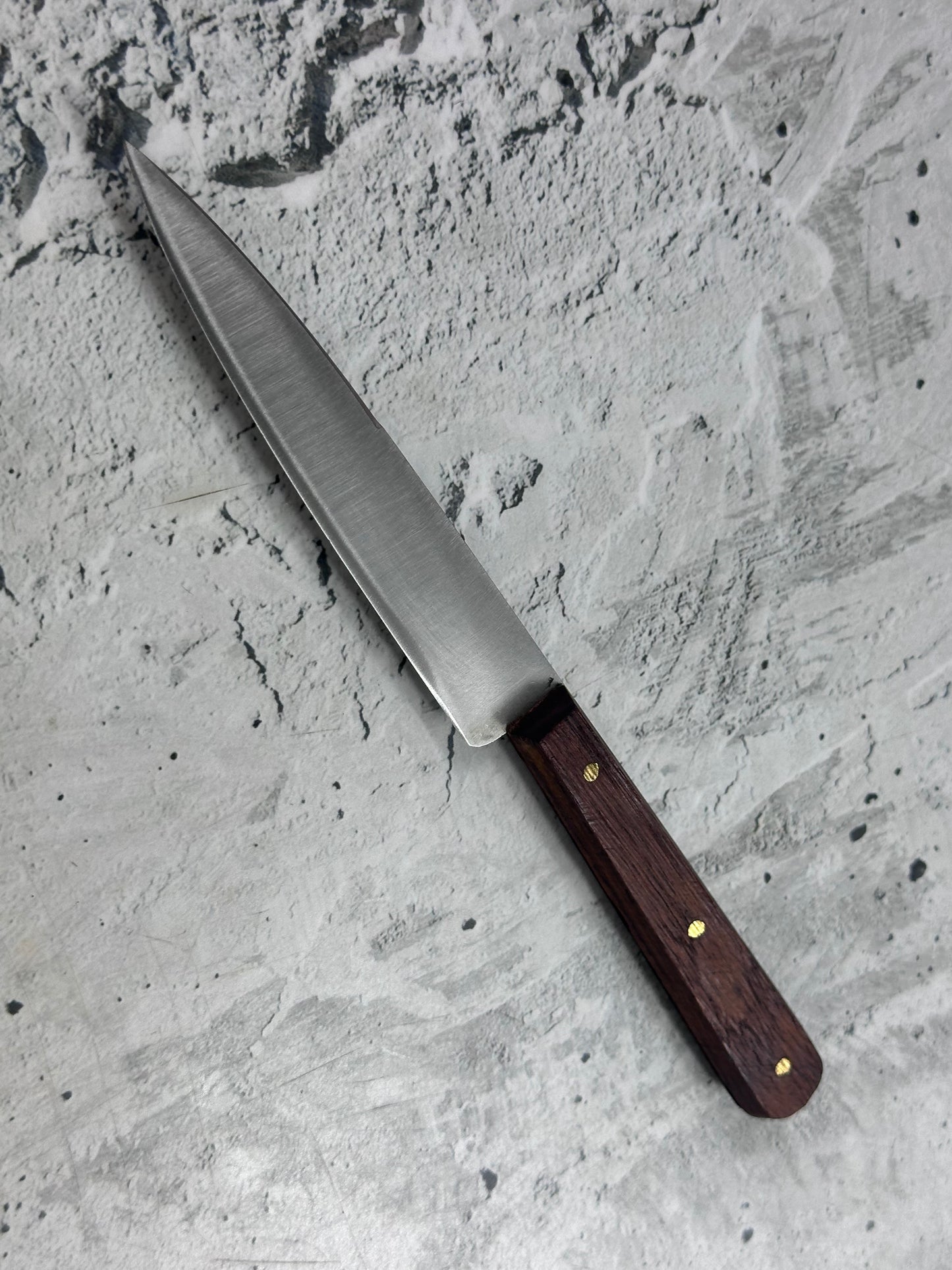 Vintage French Paring Knife 100mm Inox Steel Wood Handle 2221
