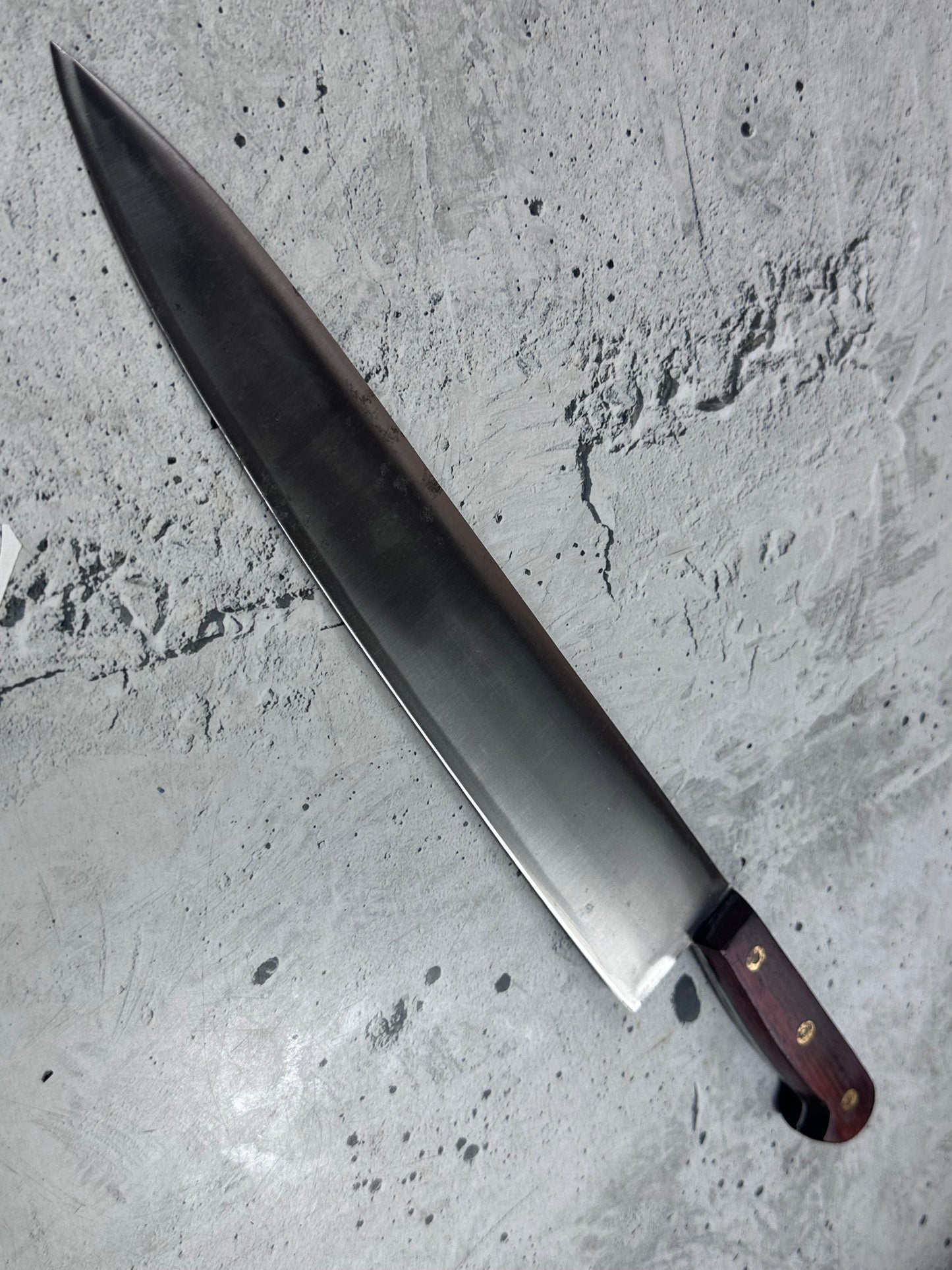 Vintage French Chef Knife 300mm High Carbon Steel Made in France 2031