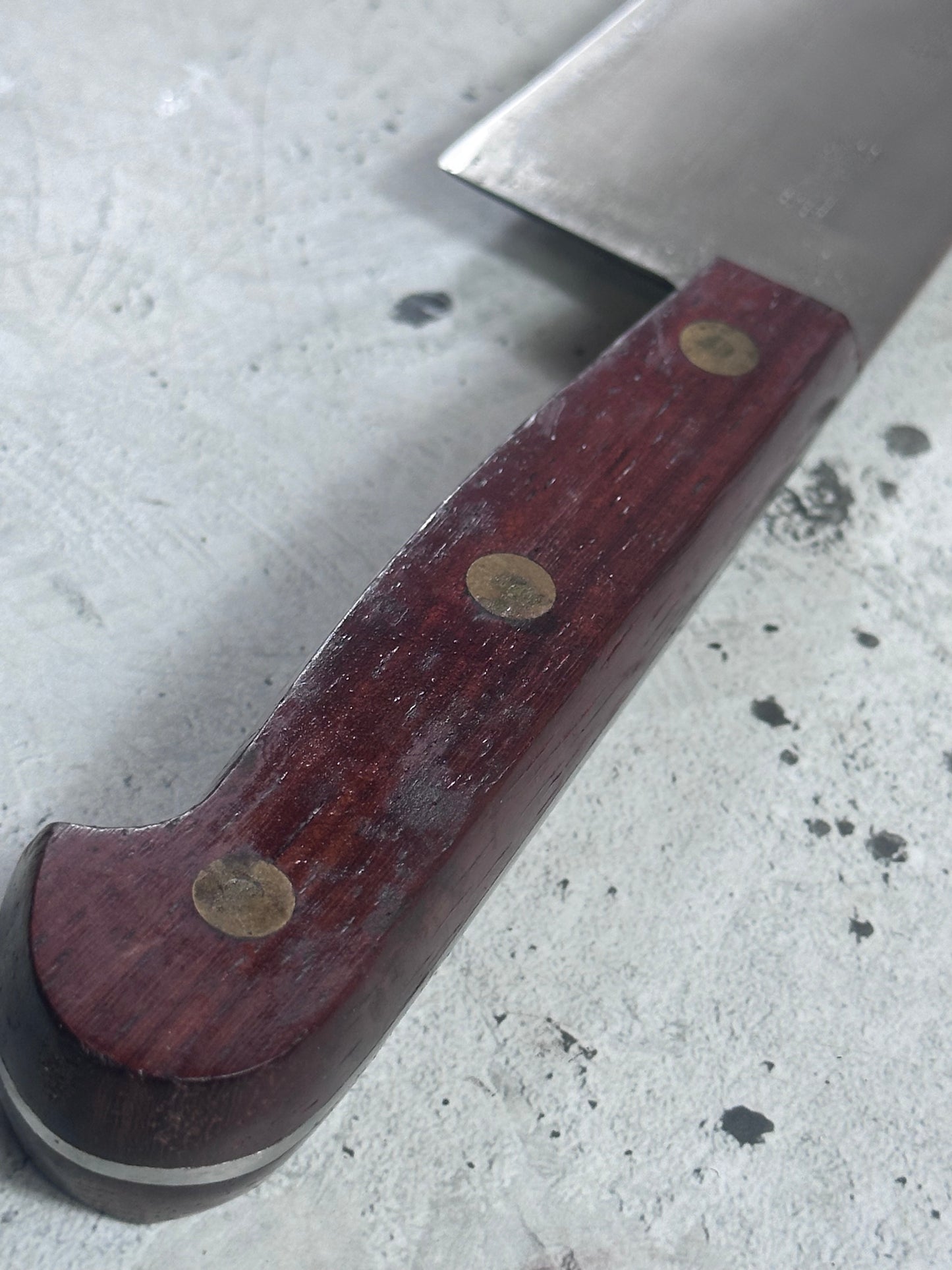 Vintage French Chef Knife 280mm High Carbon Steel Made in France 2036