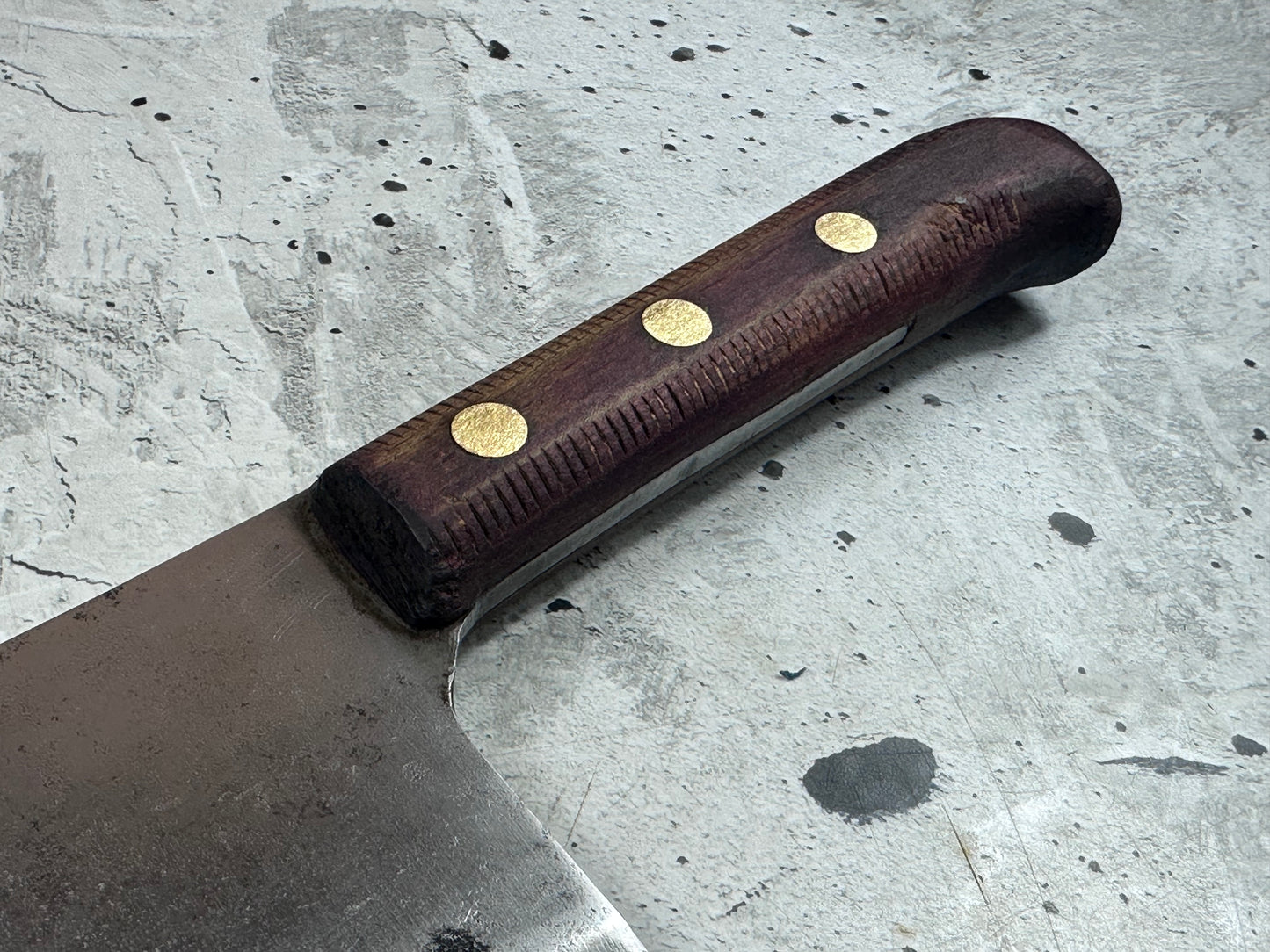 Vintage F. Dick Cleaver Knife N98 205mm Carbon Steel Made in Germany 2122