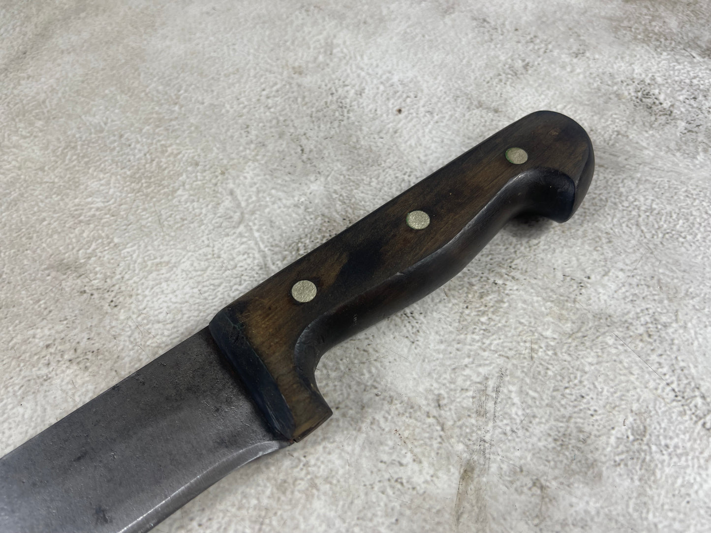 Vintage Gustav Emil Ern Butcher Machete Knife 360mm Made in Germany 🇩🇪 Cabon steel 1982