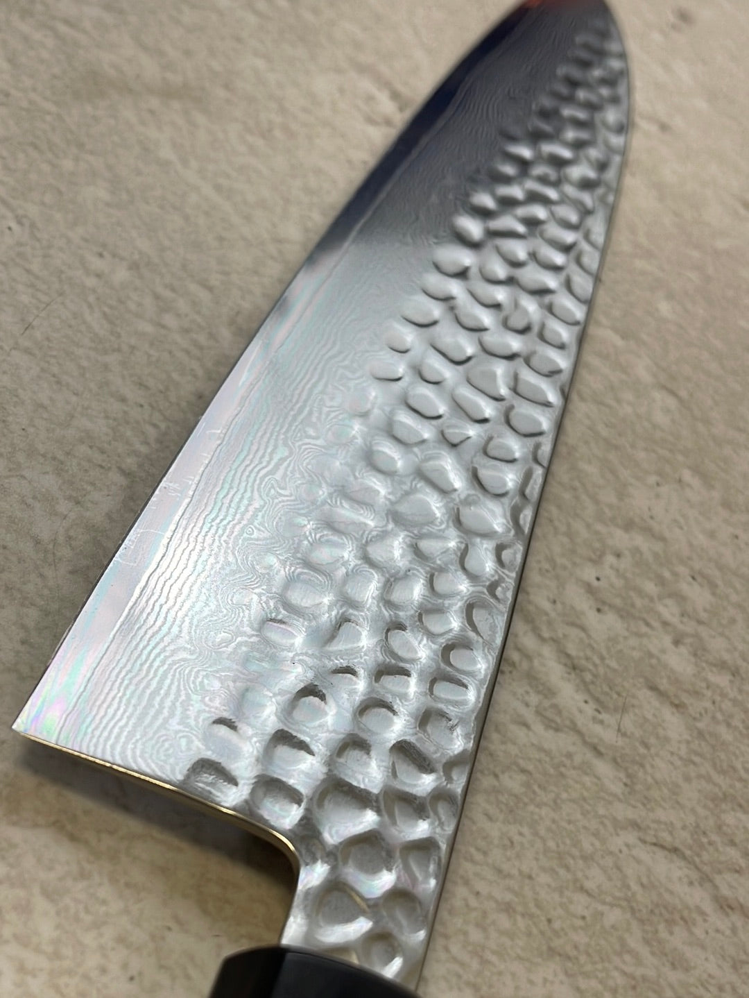 Yoshimune Gyuto 210mm VG10 Damascus Steel Double-Bevel Rose Wood Octagonal Handle