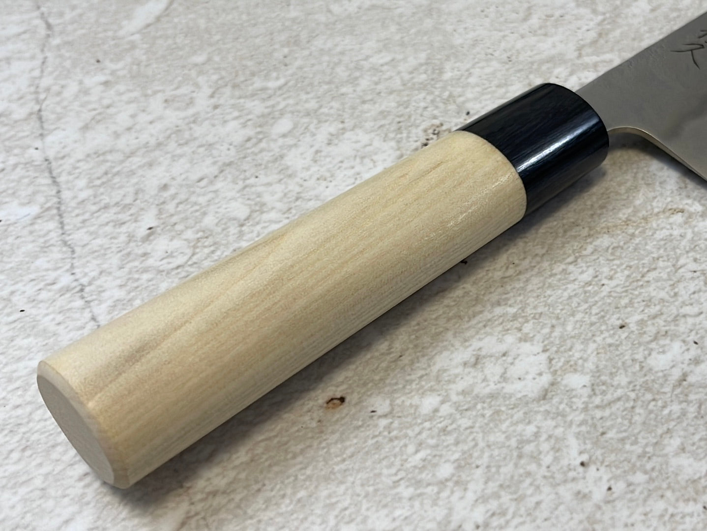 Tsunehisa G3 Nashiji HBC Gyuto 180mm - Made in Japan 🇯🇵 Magnolia Oval Wa Handle