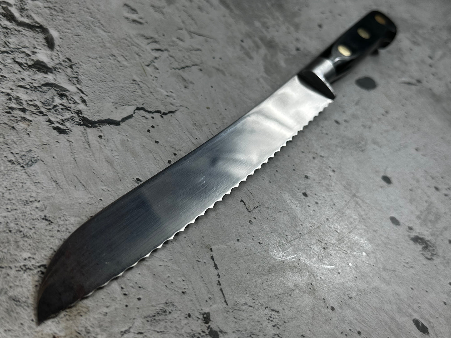 Vintage Sabatier Bread Knife 200mm High Carbon Steel Made in France 🇫🇷 2040