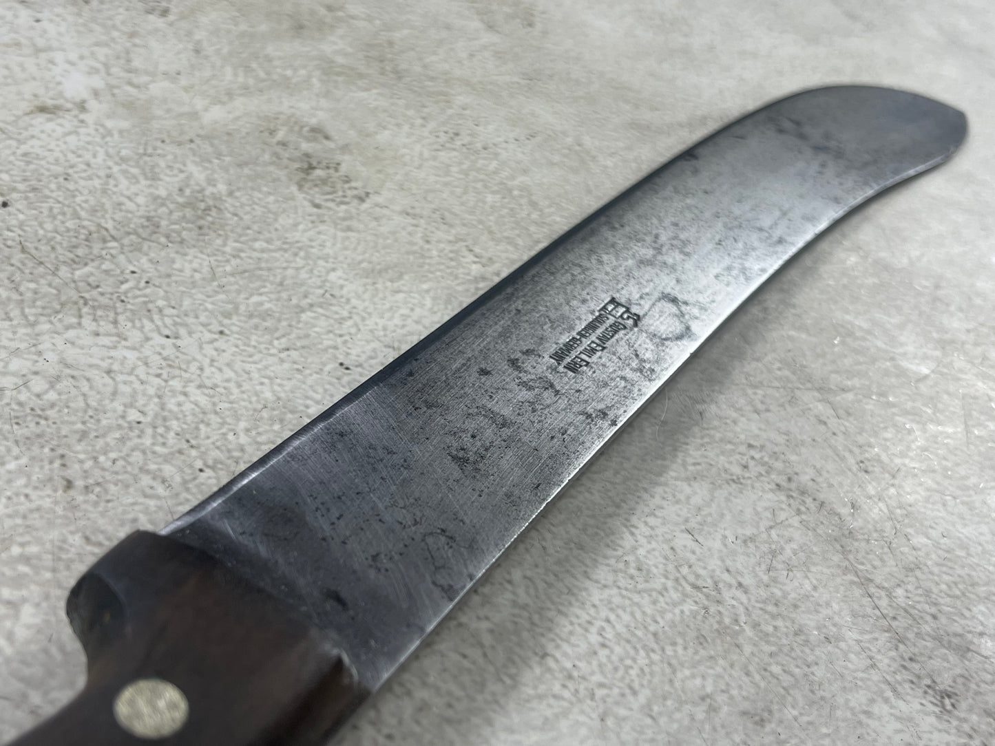 Vintage Gustav Emil Ern Butcher Machete Knife 300mm Made in Germany 🇩🇪 Cabon steel 1911