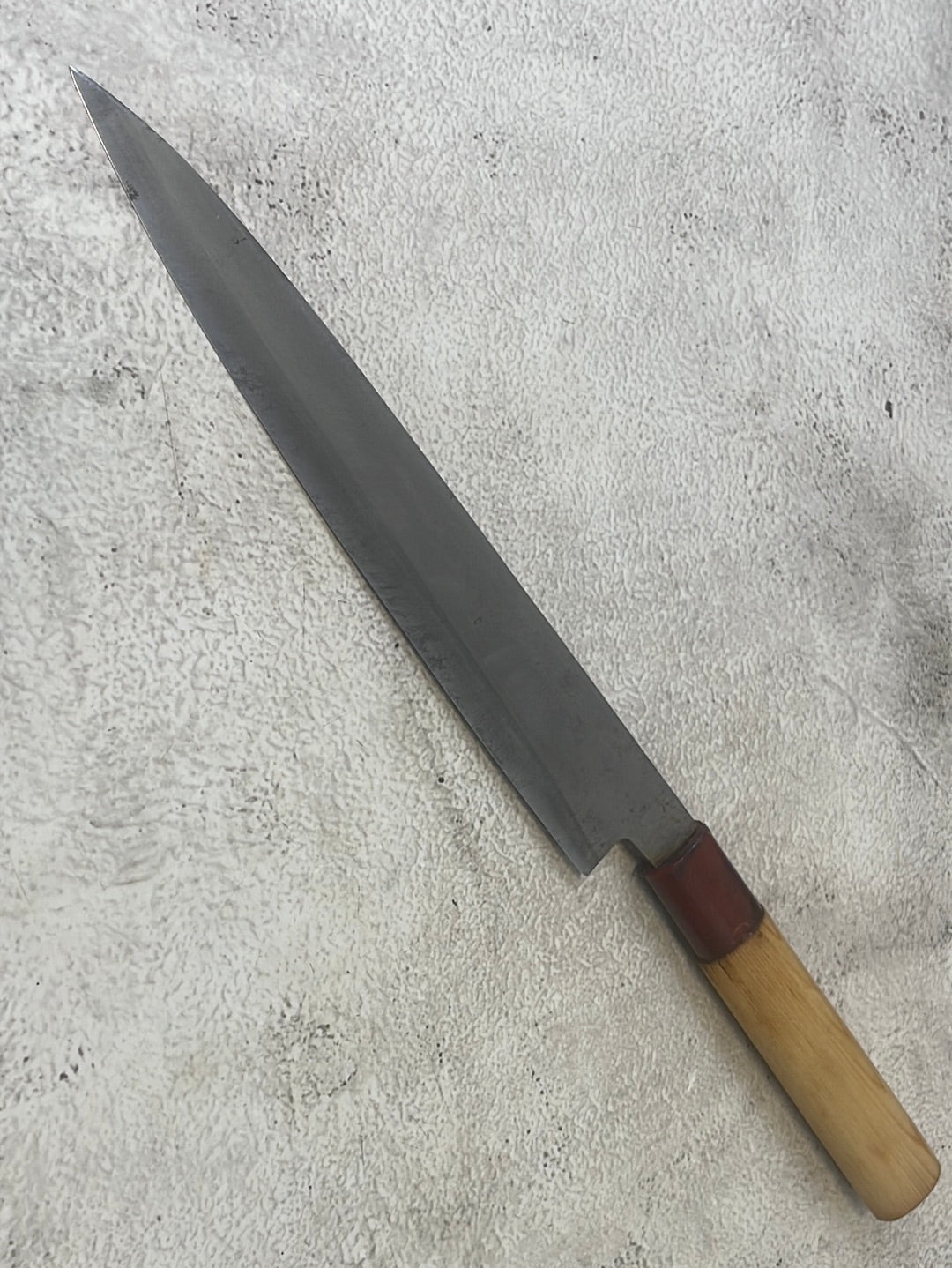 Vintage Japanese Yanagiba Knife 200mm Made in Japan 🇯🇵 Carbon Steel 1310