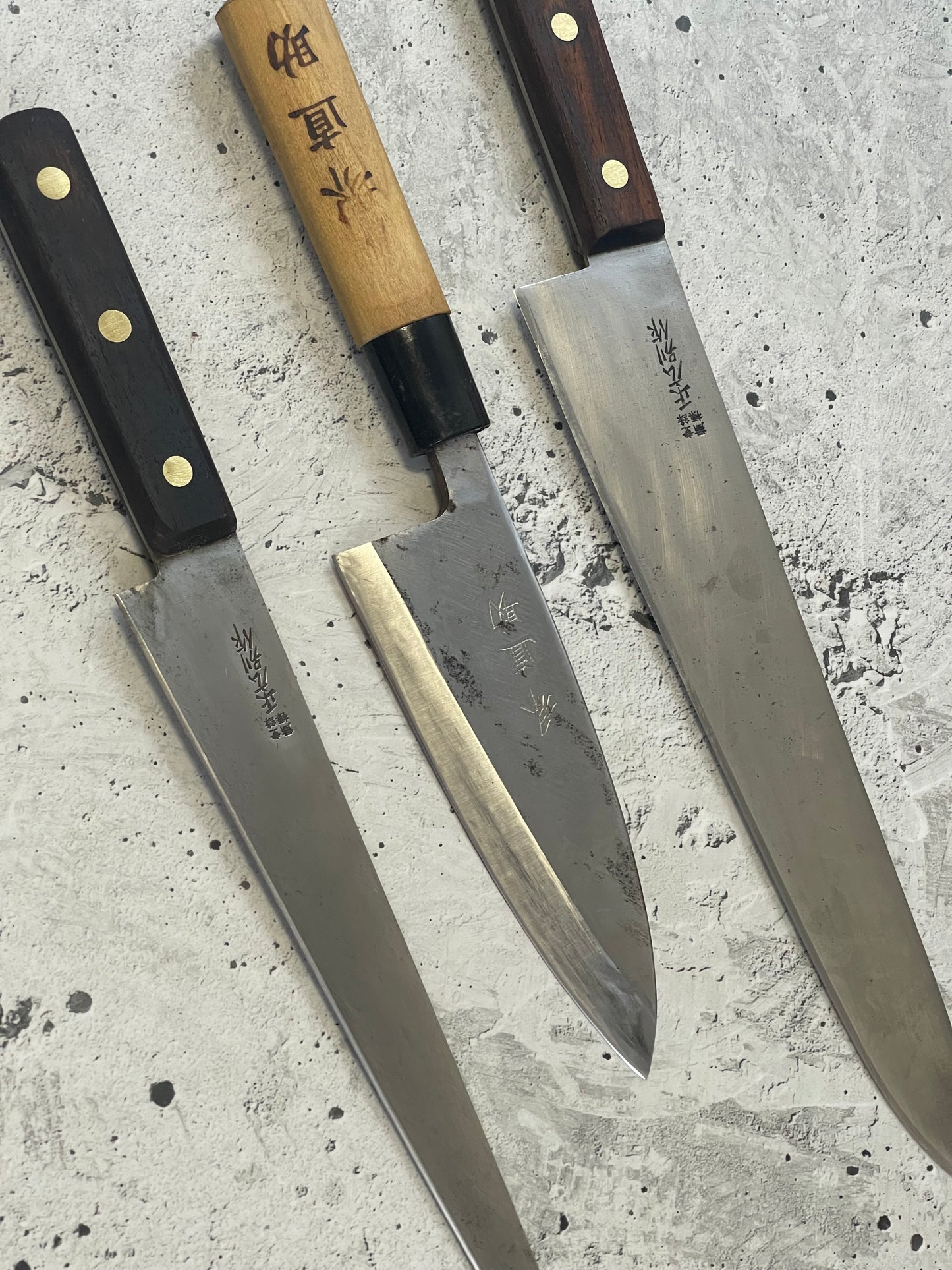 Vintage Japanese Knife Set 3x Made in Japan 🇯🇵 1523