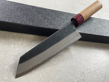 Load image into Gallery viewer, Muneishi Aogami Damascus Kiritsuke 210 mm  Kurochi Finish Made in Japan 🇯🇵