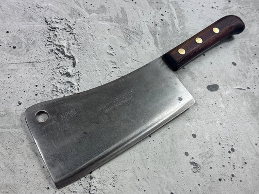 Vintage F. Dick Cleaver Knife N98 205mm Carbon Steel Made in Germany 2122
