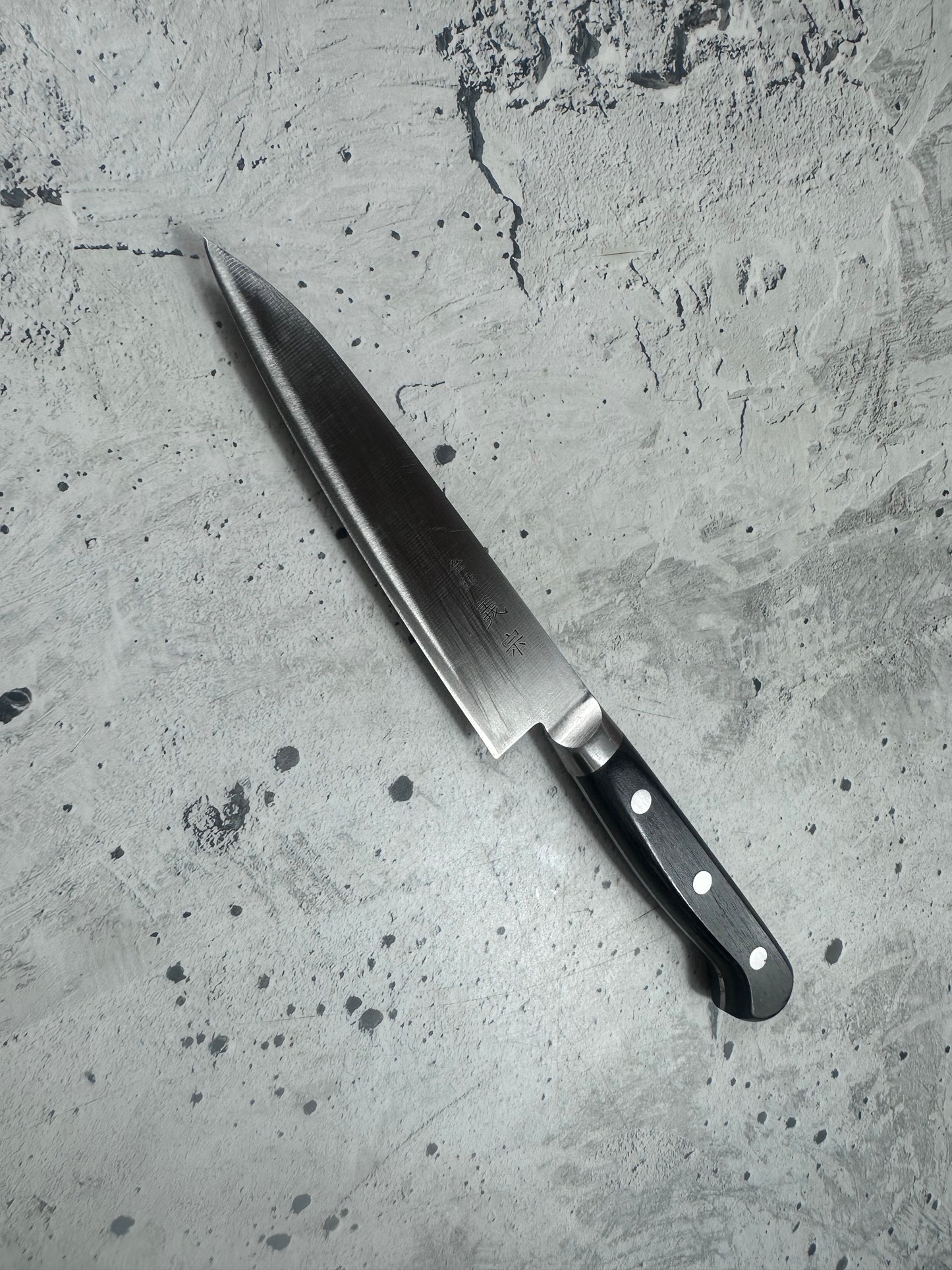 Vintage Yoshimune Petty Knife 120mm Carbon Steel 2140