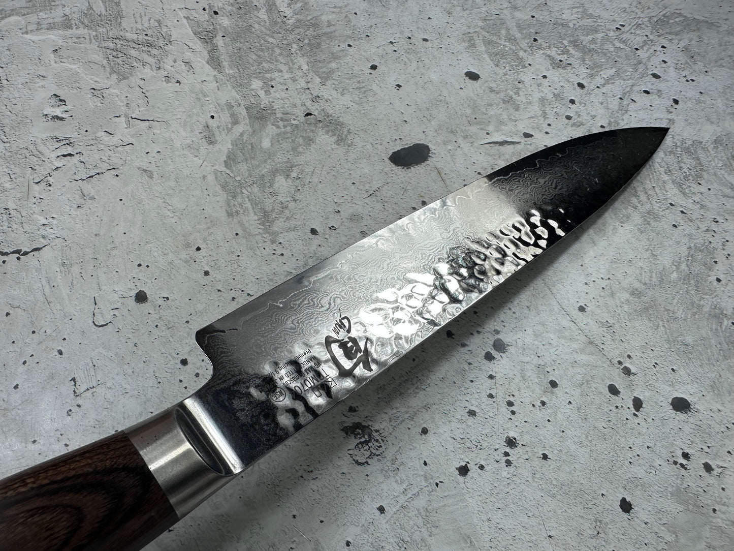 Pre-Owned Shun Premier Slicing Knife 240mm Damascus Steel PakkaWood Handle 2176