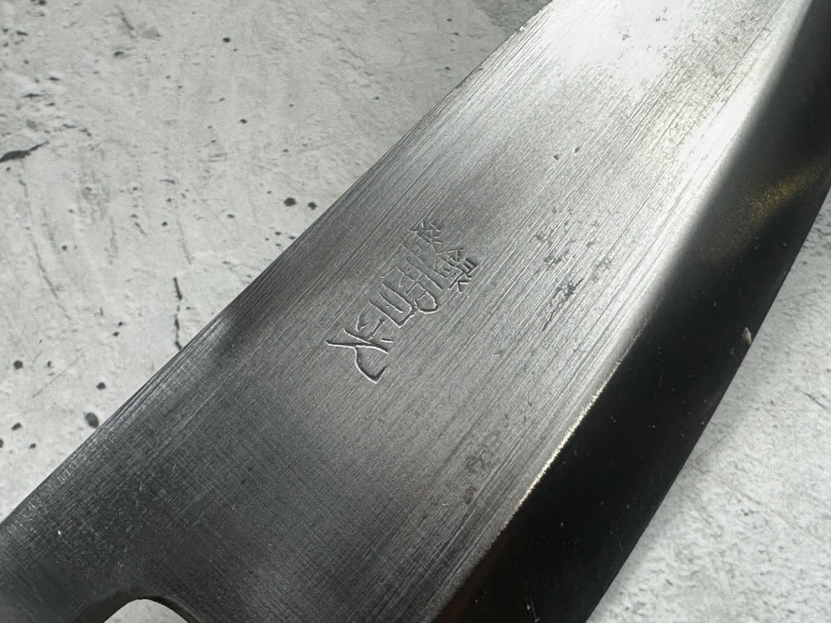 Vintage Kajigen Carbon Steel Deba Knife 150mm 2349