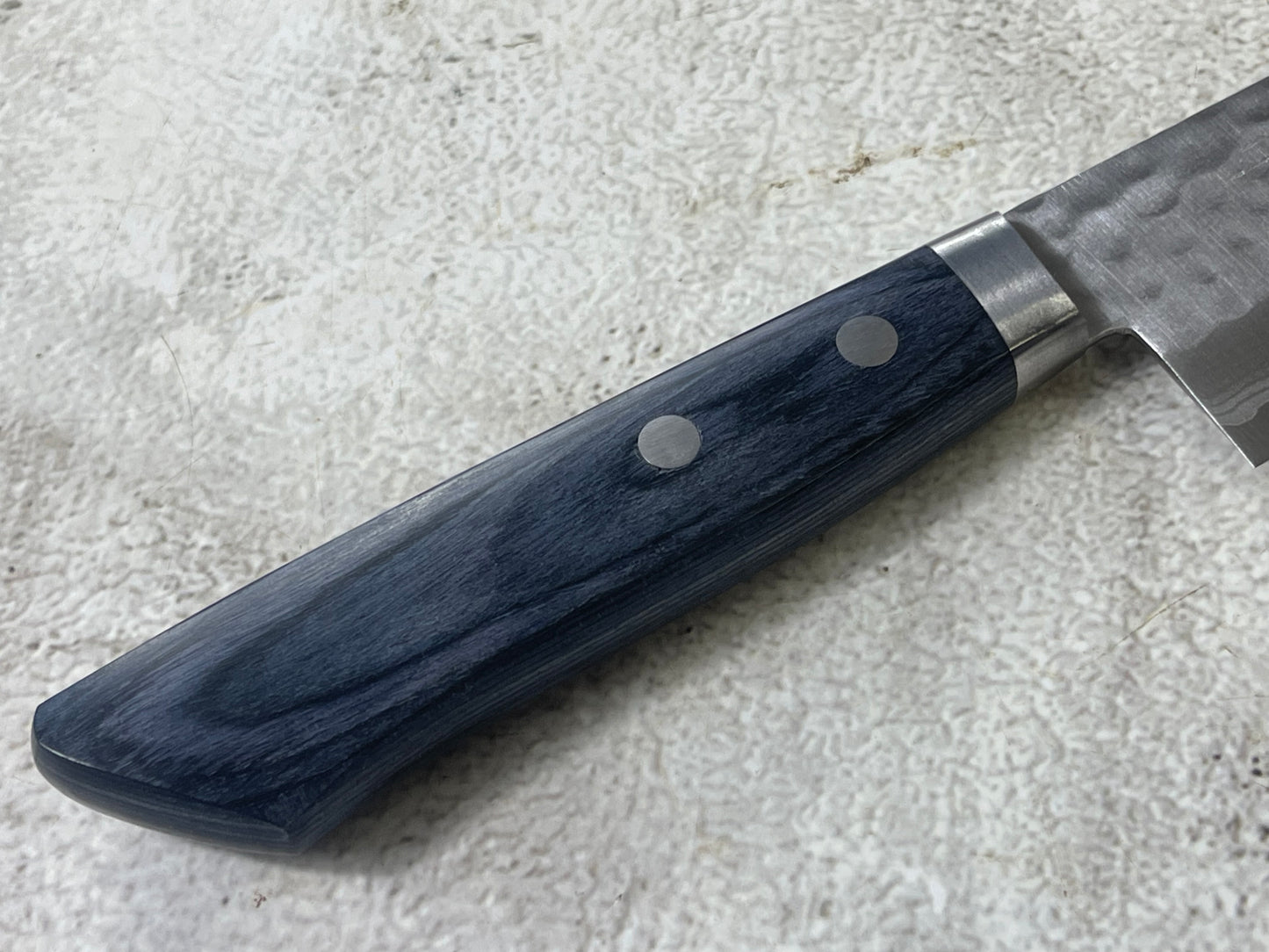 Masutani Kokuryu Gyuto 180mm Blue Pakkawood Handle