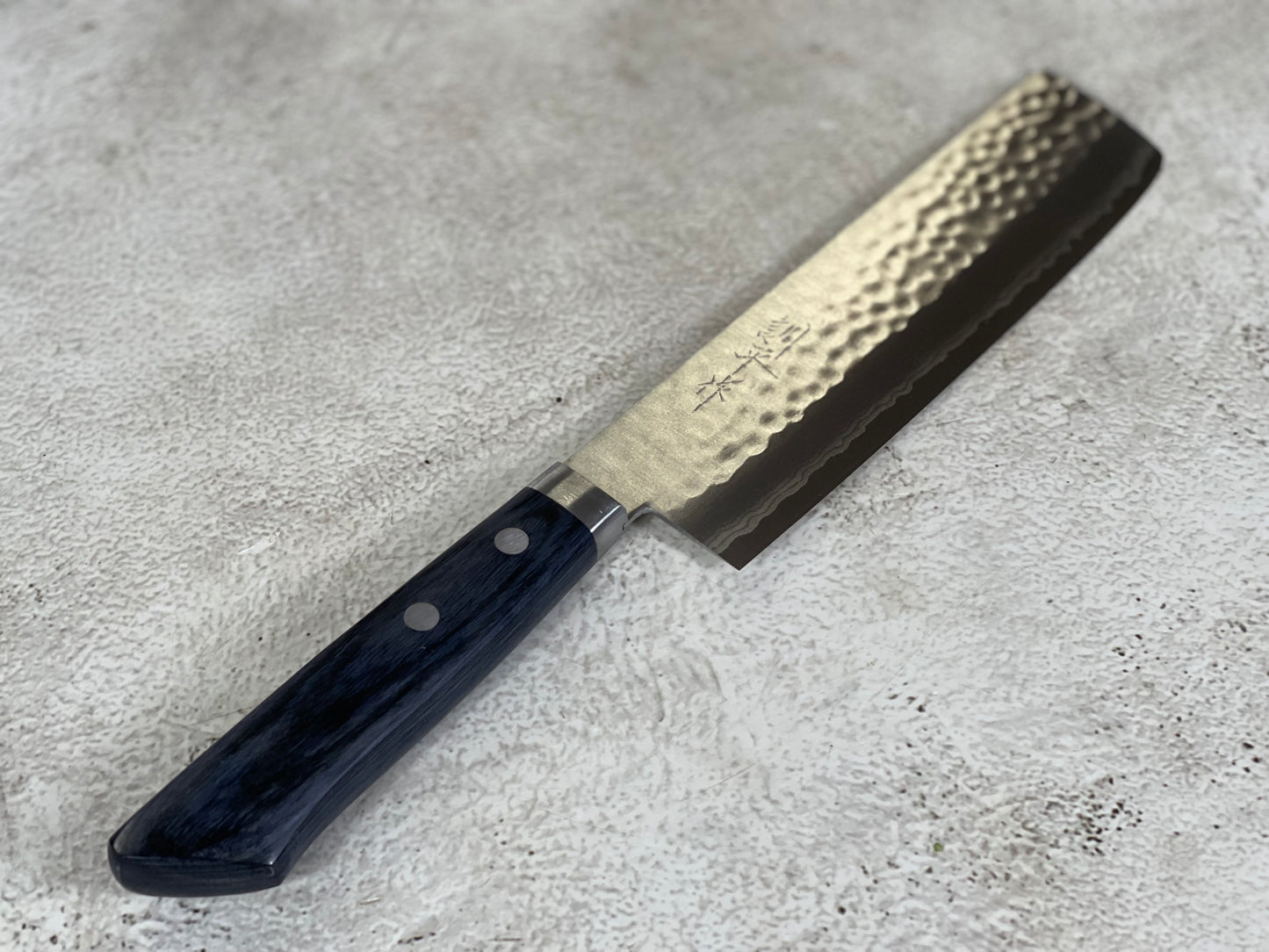 Masutani Kokuryu Usuba 160mm Blue Pakkawood Handle