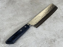 Load image into Gallery viewer, Masutani Kokuryu Usuba 160mm Blue Pakkawood Handle