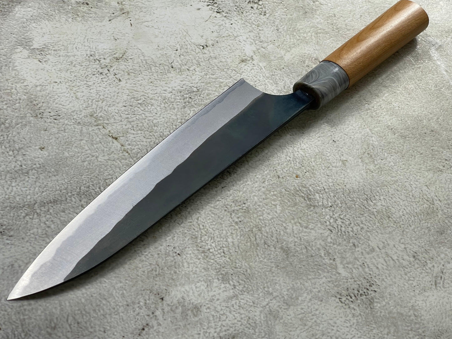 MASAKAGE MIZU Gyuto  180mm oval Cherry Wood Handle