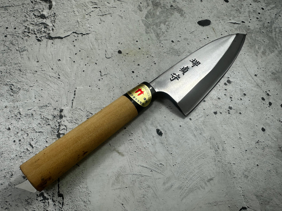 Vintage Sakai Sadamoru Deba Knife 150mm Carbon Steel 2346