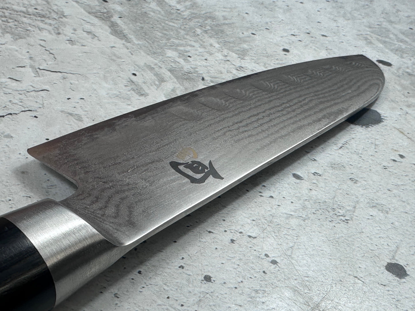 Pre-Owned Shun Classic Santoku Left Handle Knife 180mm Damascus Steel 2168