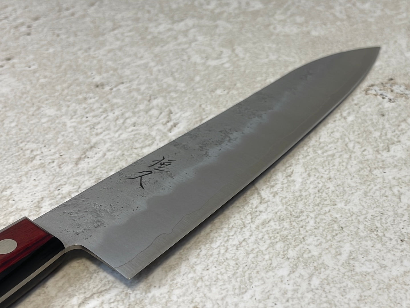 Tsunehisa G3 Nashiji Red Gyuto 210mm - Made in Japan 🇯🇵