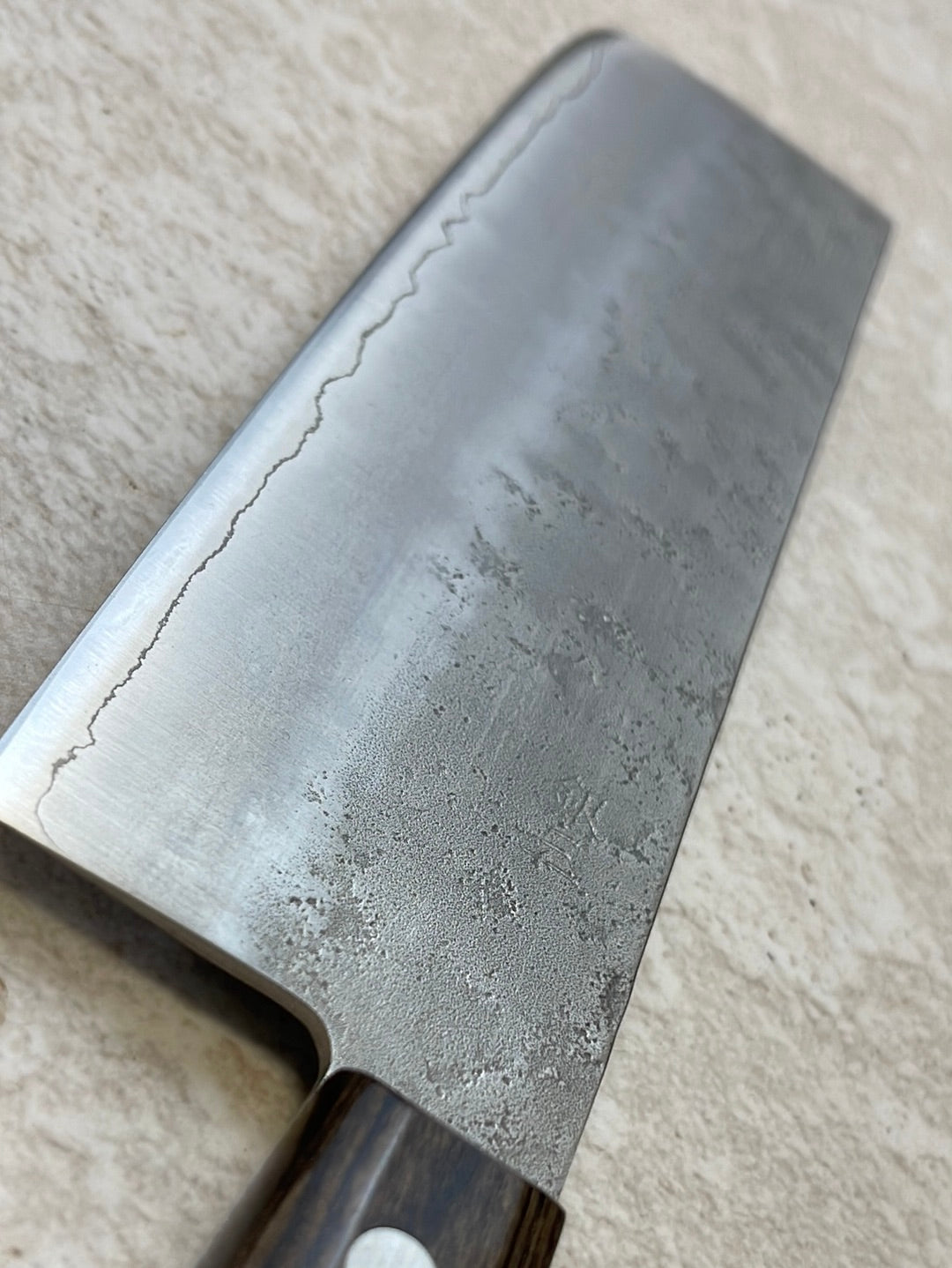 Tsunehisa G3 Nashiji Brown Nakiri 180mm - Made in Japan 🇯🇵