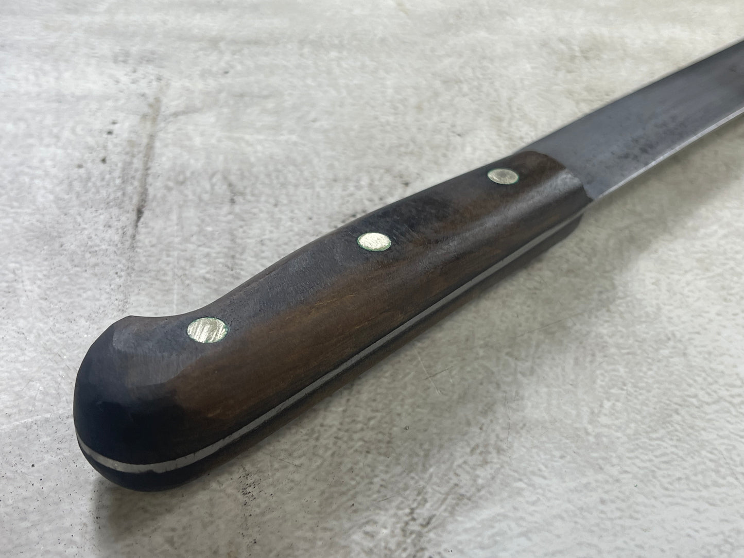 Vintage Gustav Emil Ern Flexible Brisket Knife 360mm Carbon Steel Made in Germany 🇩🇪 1910