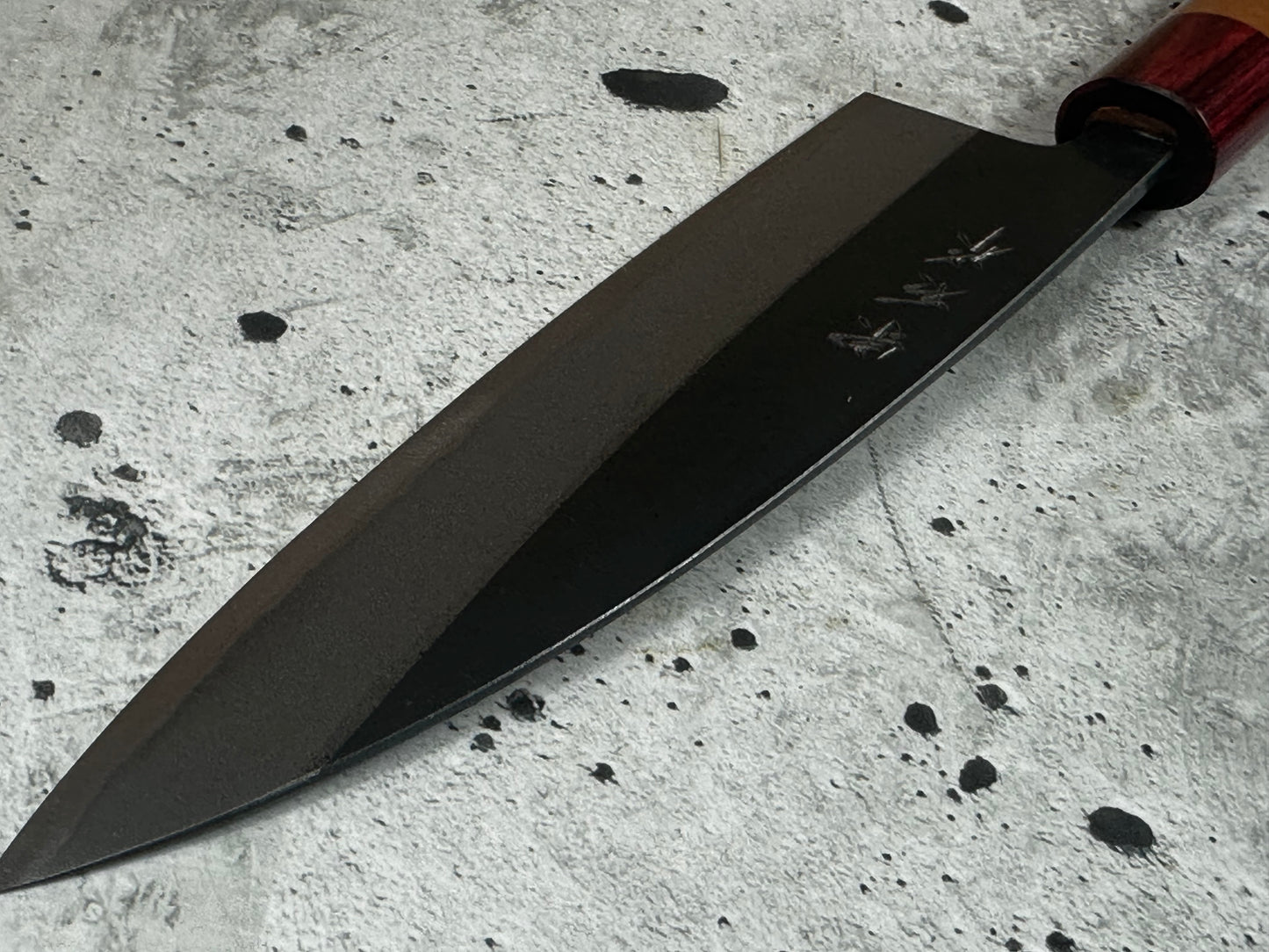 Muneishi Aogami 2 Iron Clad Gyuto 180mm Kurouchi Finish