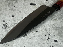 Load image into Gallery viewer, Muneishi Aogami 2 Iron Clad Gyuto 180mm Kurouchi Finish