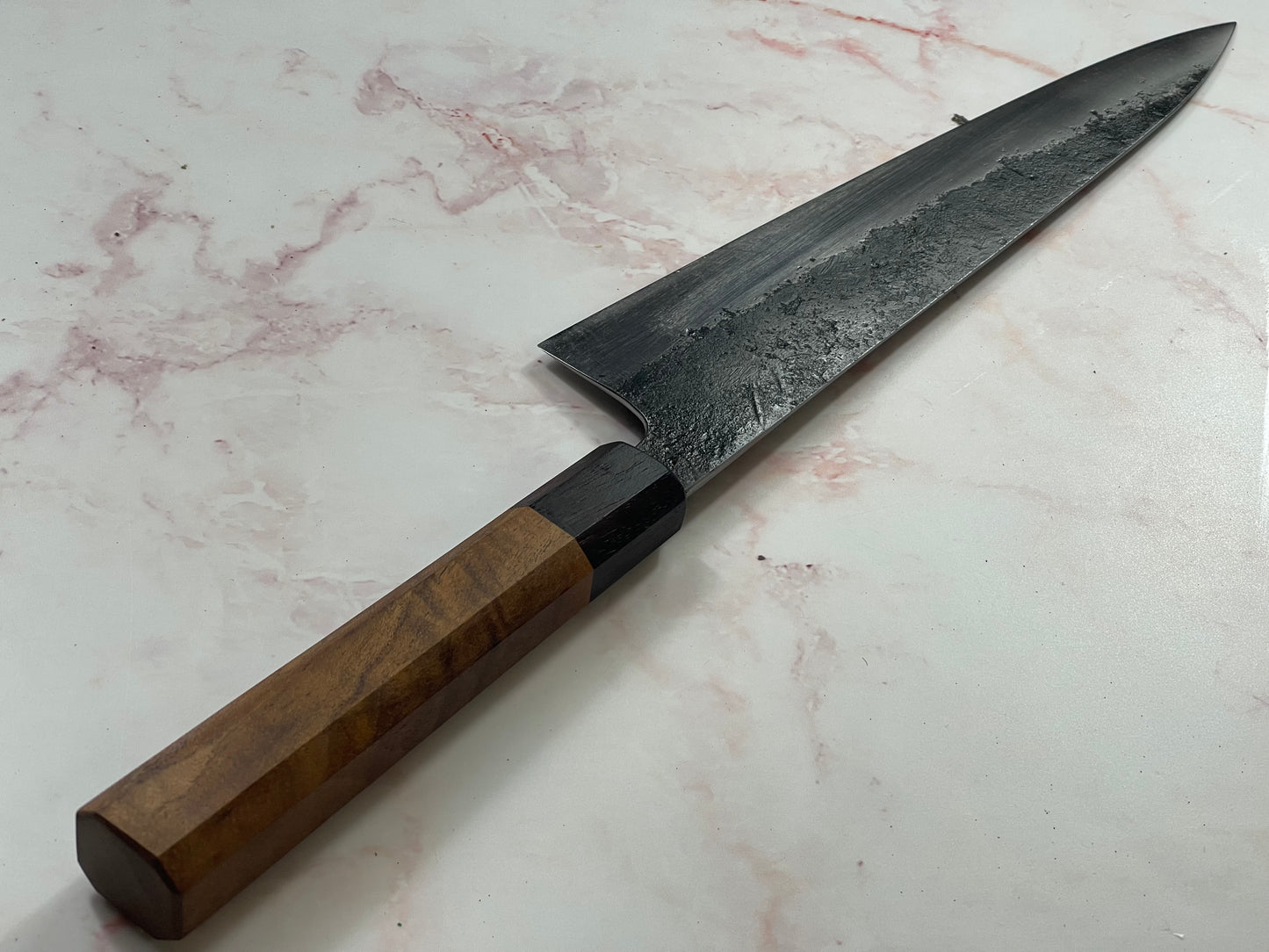 Gyuto 230mm Kurouchi Jatiwood and Rosewood Timber Handle