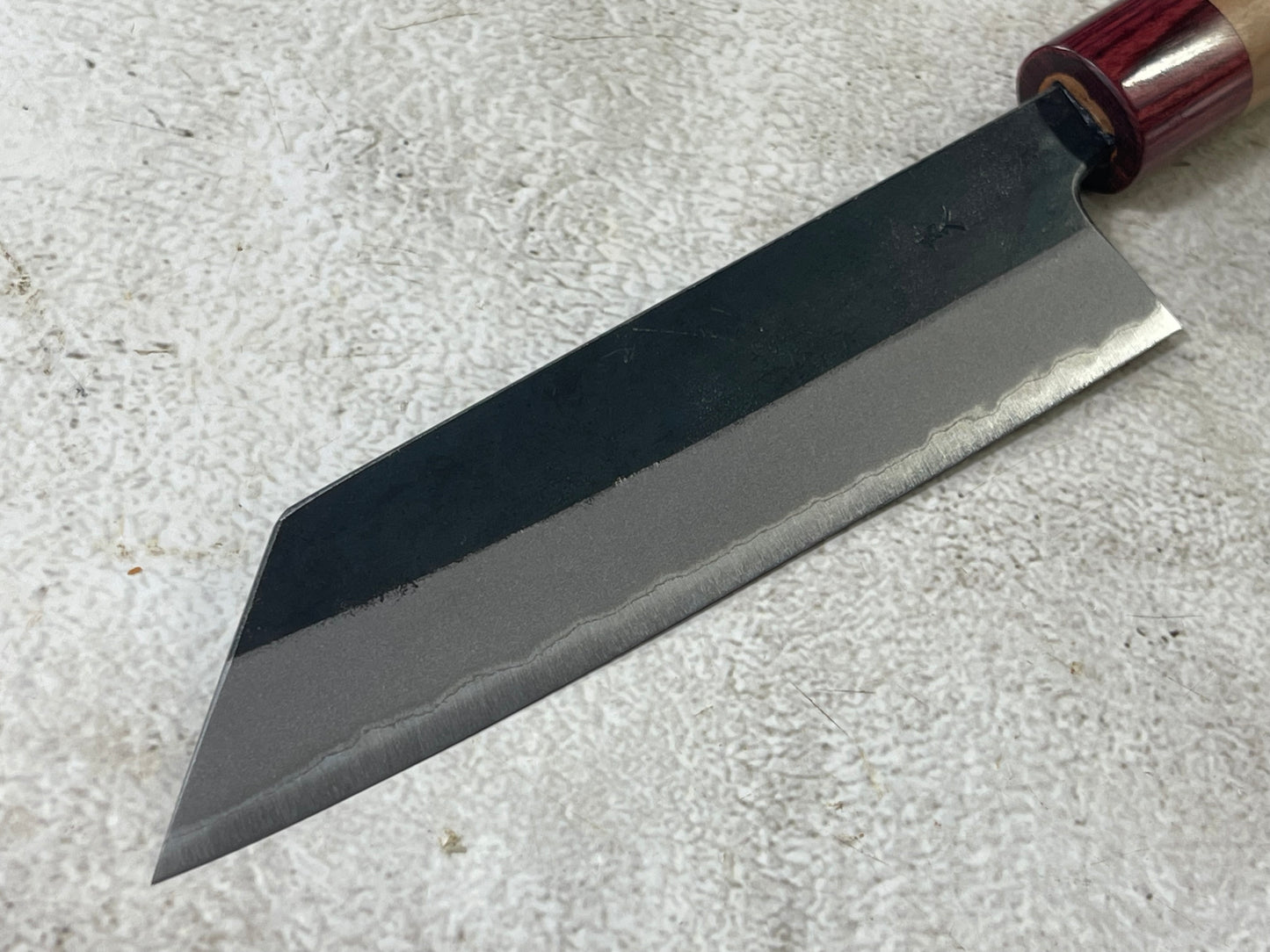 Muneishi Aogami 2 Iron Clad Kiritsuke 165mm Kurouchi Finish