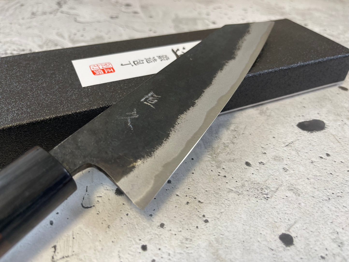 Tsunehisa Shirogami Kurochi Finish Bunka Knife 165mm - Made in Japan 🇯🇵