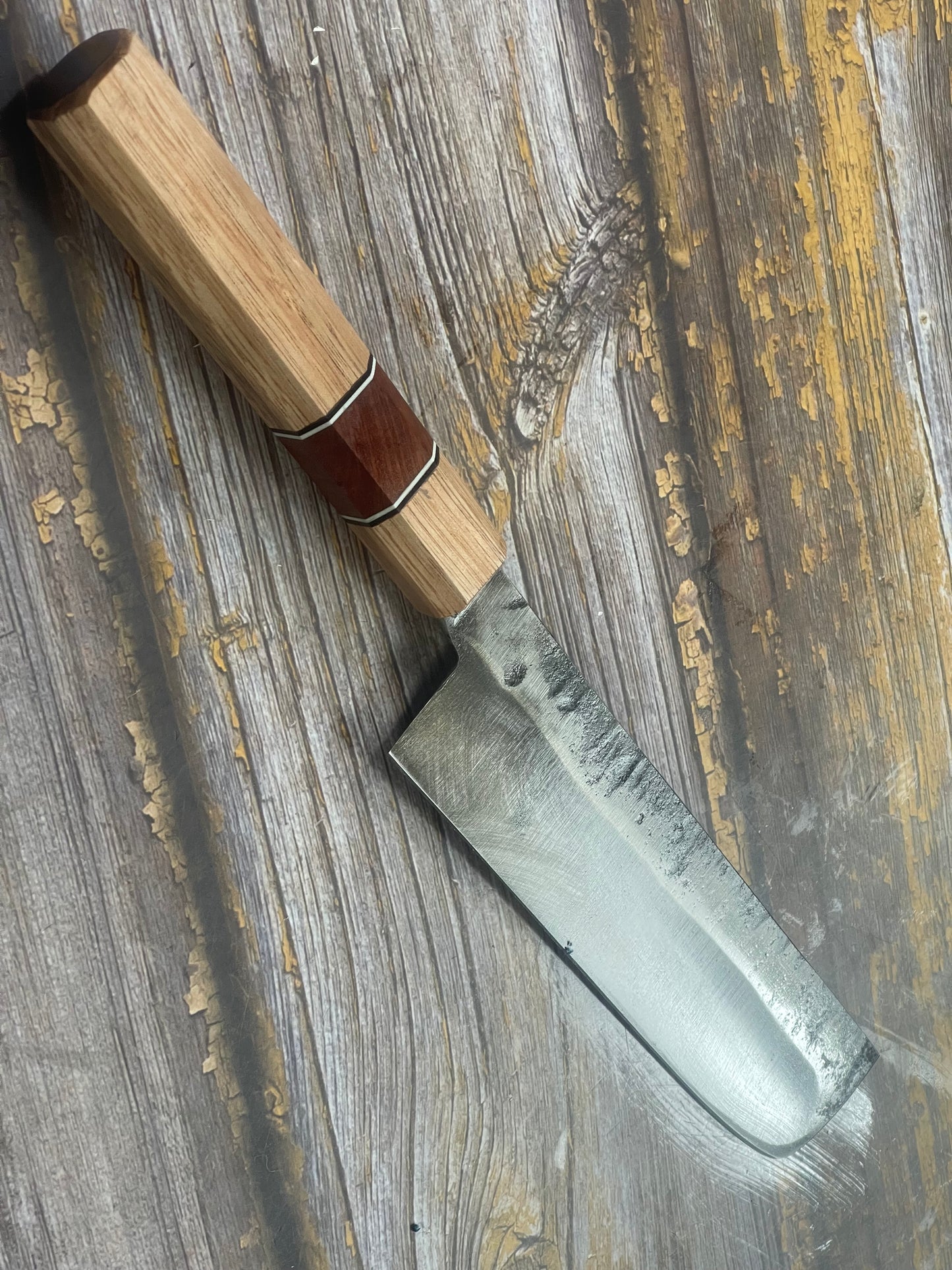 HG Blade Nakiri Knife 180mm Kurouchi Finish 1084 High Carbon Steel (2025)