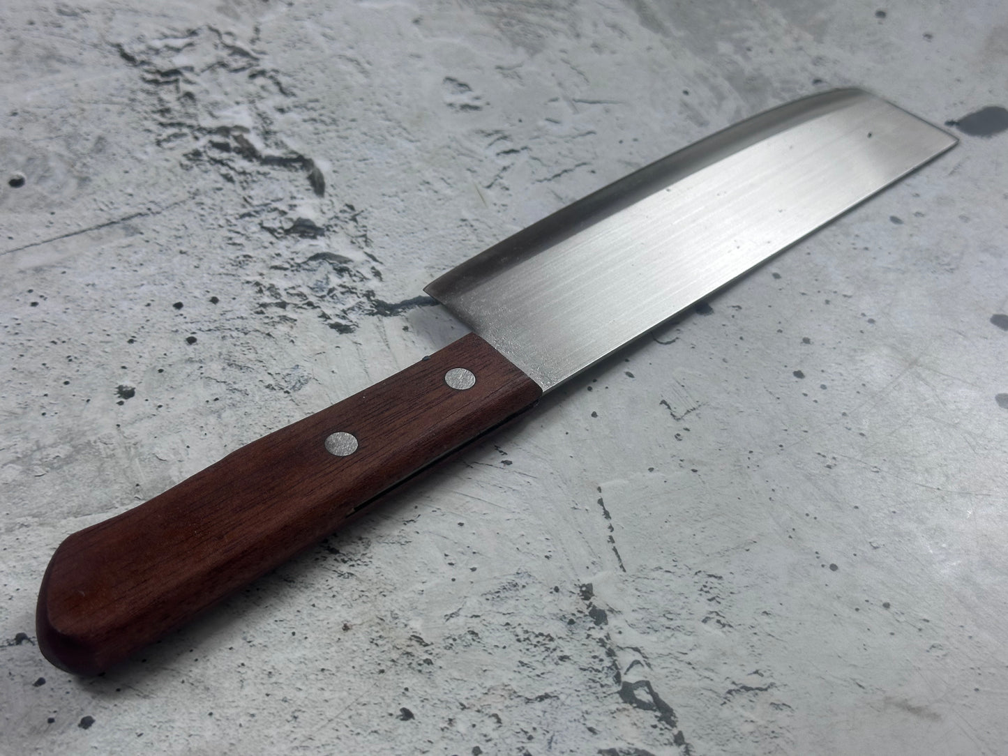 Vintage Seki Kanemasa Nakiri Knife 160mm Carbon Steel 2038