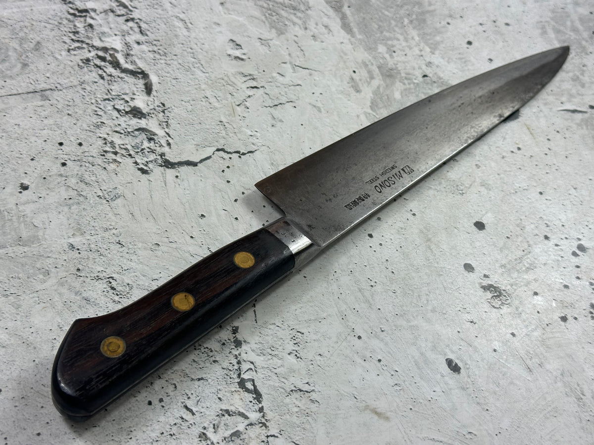 Vintage Misono (Nakata) Special Edition Gyuto 240mm Swedish Steel Timber Handle 2267