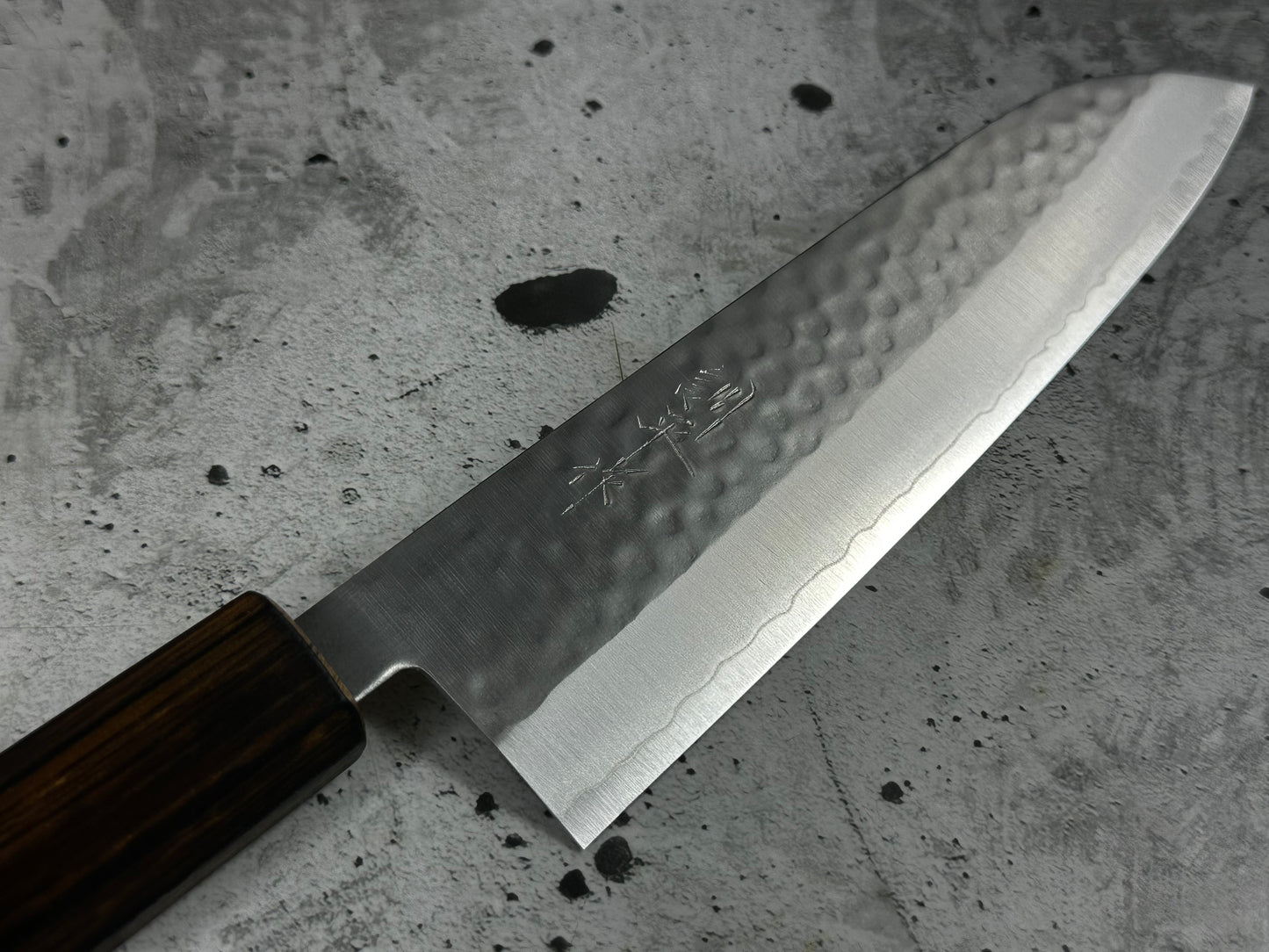 Masutani Kokuryu Tsutime Gyuto 180mm  VG1 Steel Oak Handle