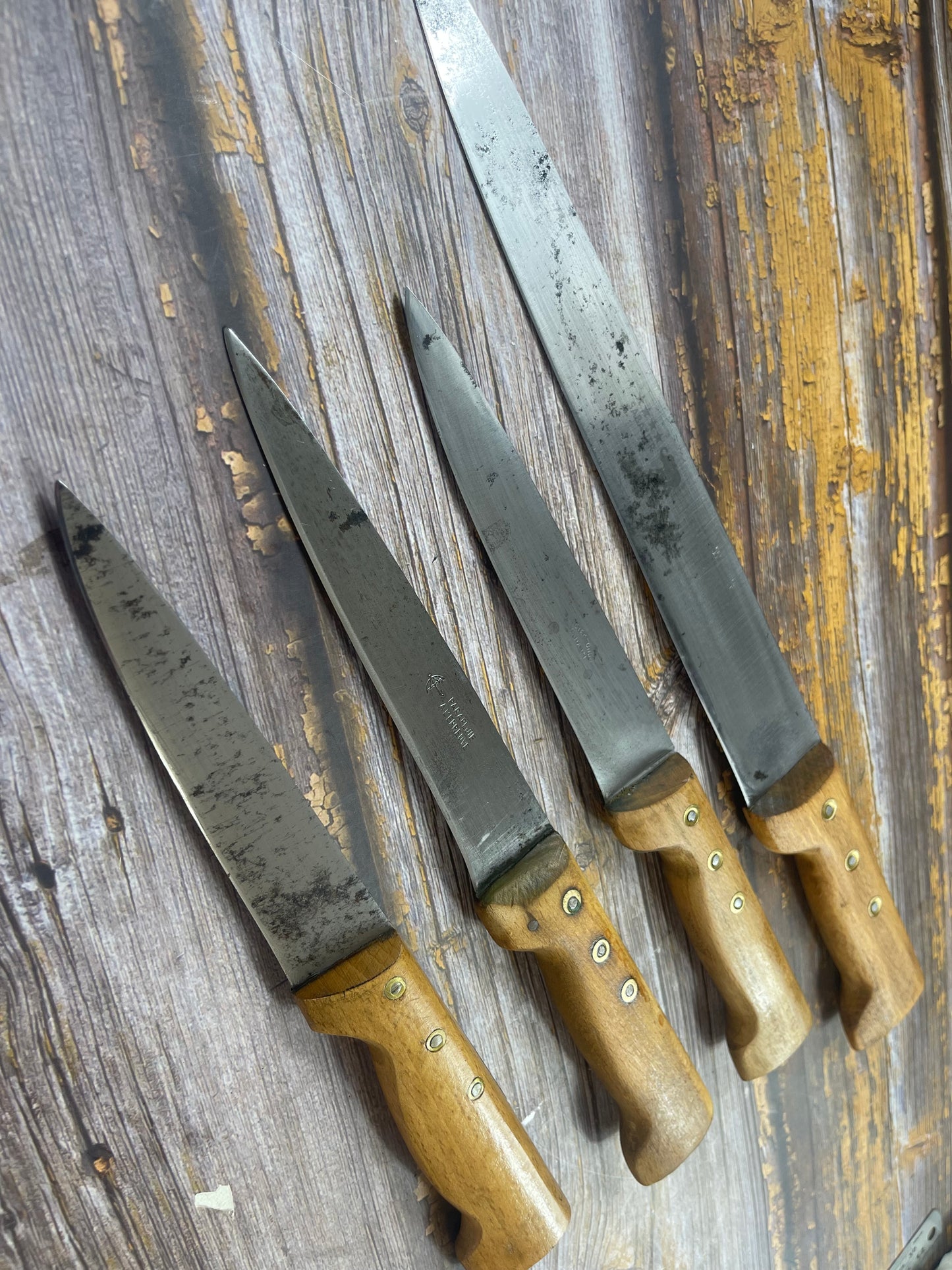 Vintage French Butcher Knife Set 4x Made in France 🇫🇷 1959