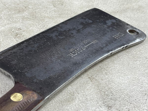 Vintage F. Dick Butcher Cleaver Knife 200mm Carbon Steel Blade Made in Germany 🇩🇪 1921