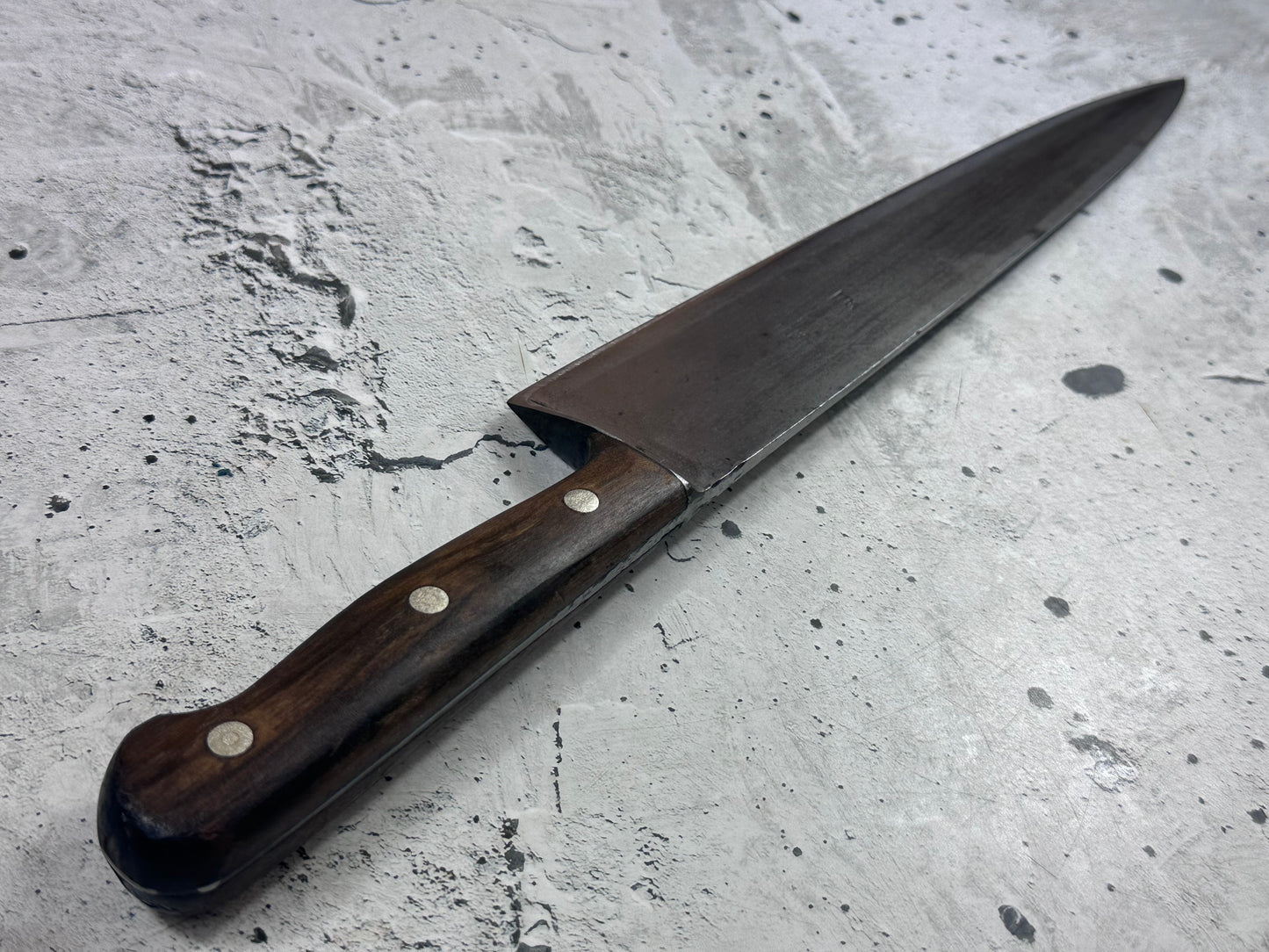 Vintage Gustav Emil Ern Chef Knife 310mm Carbon Steel Made in Germany 2111
