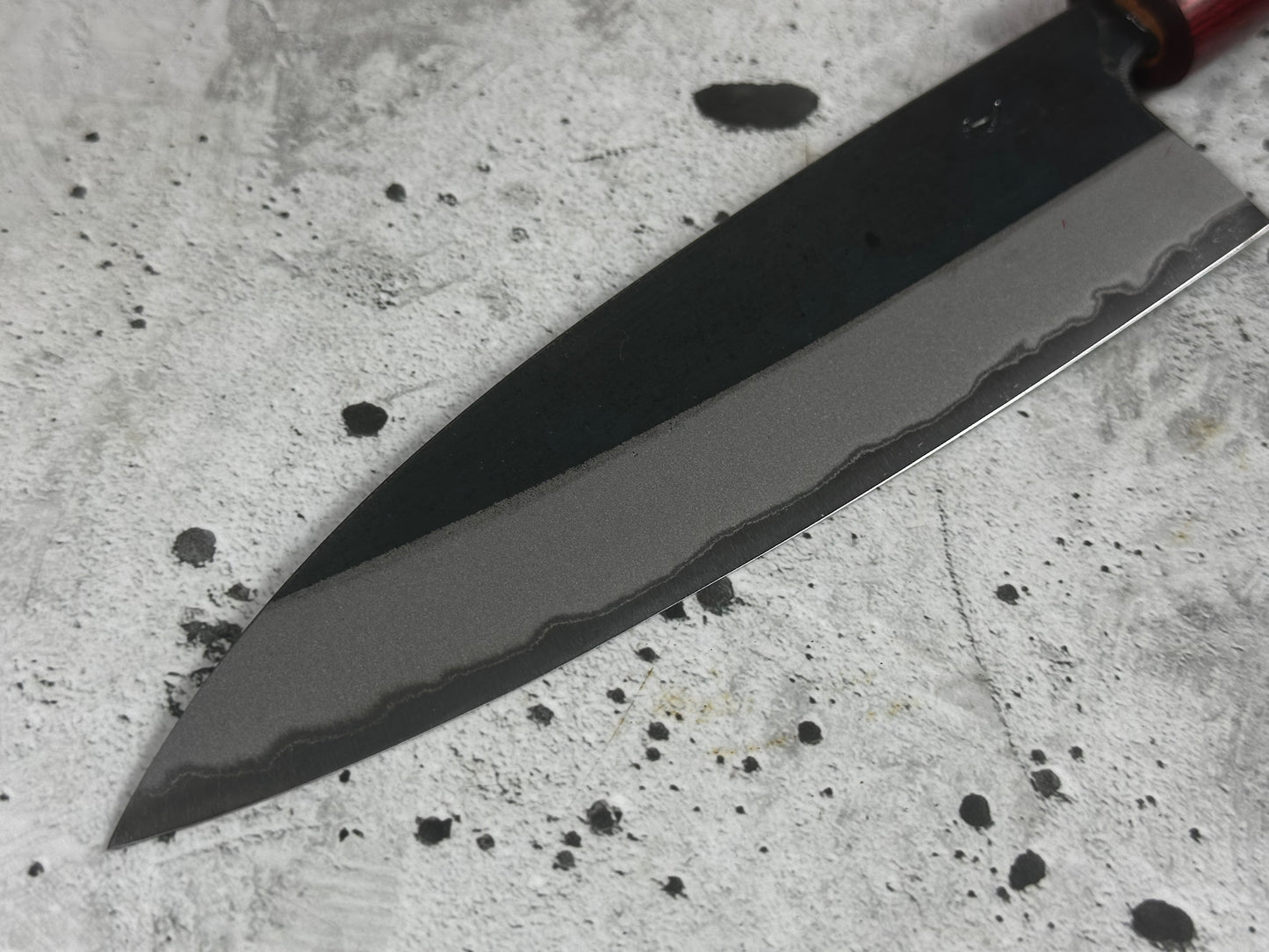 Muneishi Aogami 2 Iron Clad Gyuto 180mm Kurouchi Finish