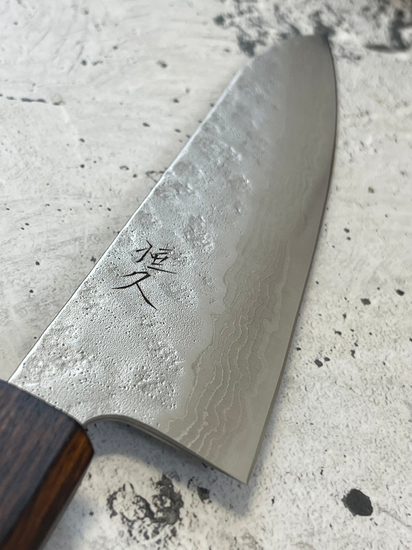 Tsunehisa 440c Damascus Nashiji Gyuto 180mm Oak Handle Made in Japan 🇯🇵