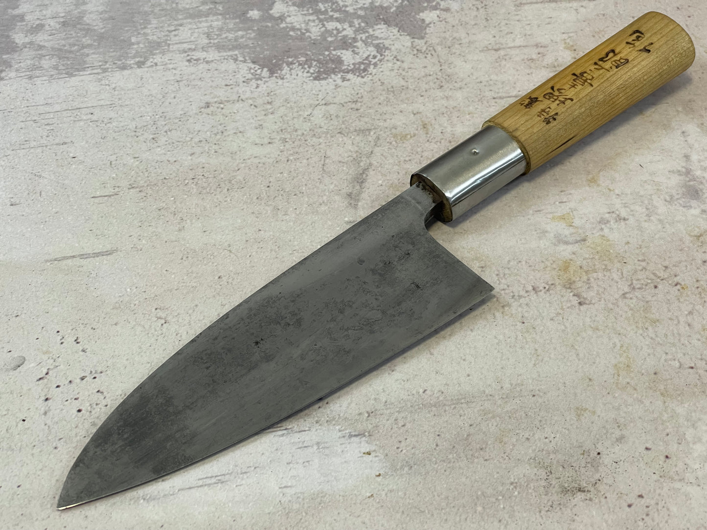 Vintage Japanese Deba Knife 150mm Made in Japan 🇯🇵 Carbon Steel 1429