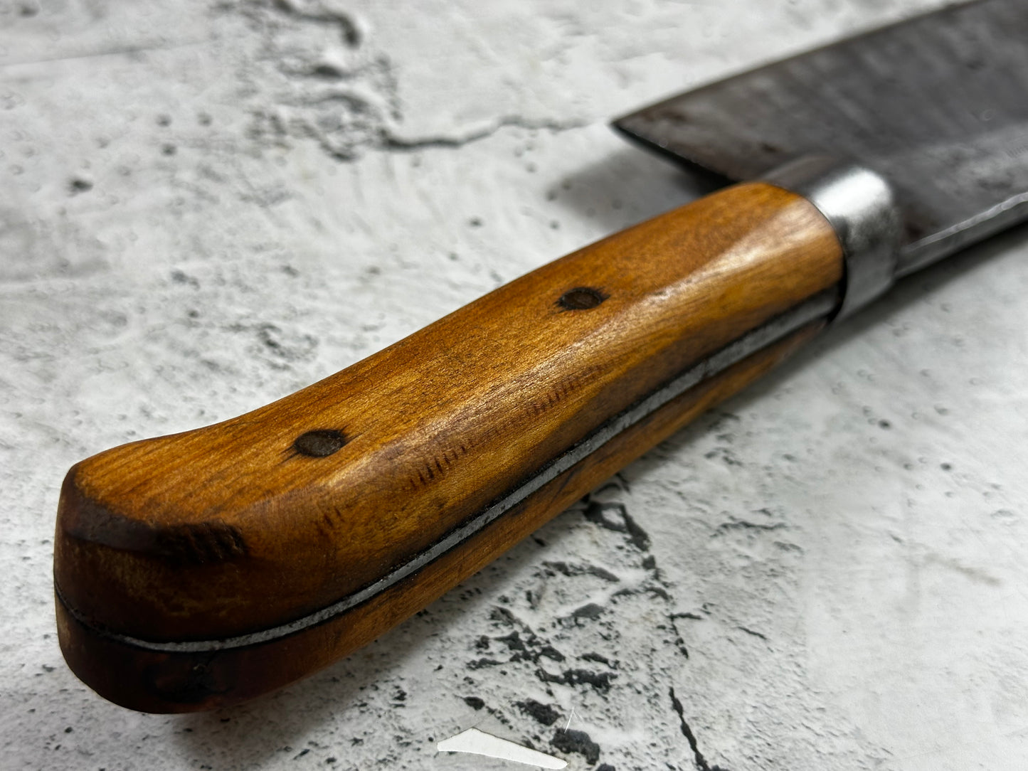 Vintage Foster Bros Butcher Cleaver Knife 180mm  Carbon Steel Blade Made in USA 🇺🇸 1996