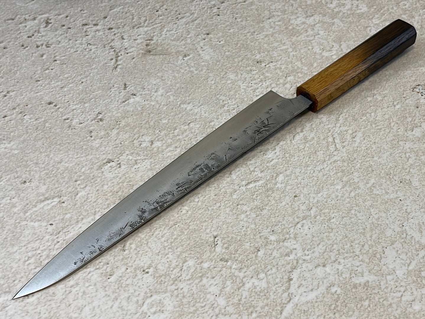 Tsunehisa SLD Washiji KOY Sujihiki Knife 240mm - Made in Japan 🇯🇵 Oak Yaki Handle