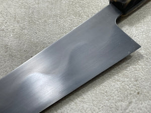 Keskin Migaki Kiritsuke 230mm Amboyna Burl & Buffalo Horn with sheath