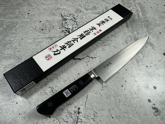 Vintage Minamoto Kanemasa Petty Knife 150mm KC-708 Carbon Steel 2296