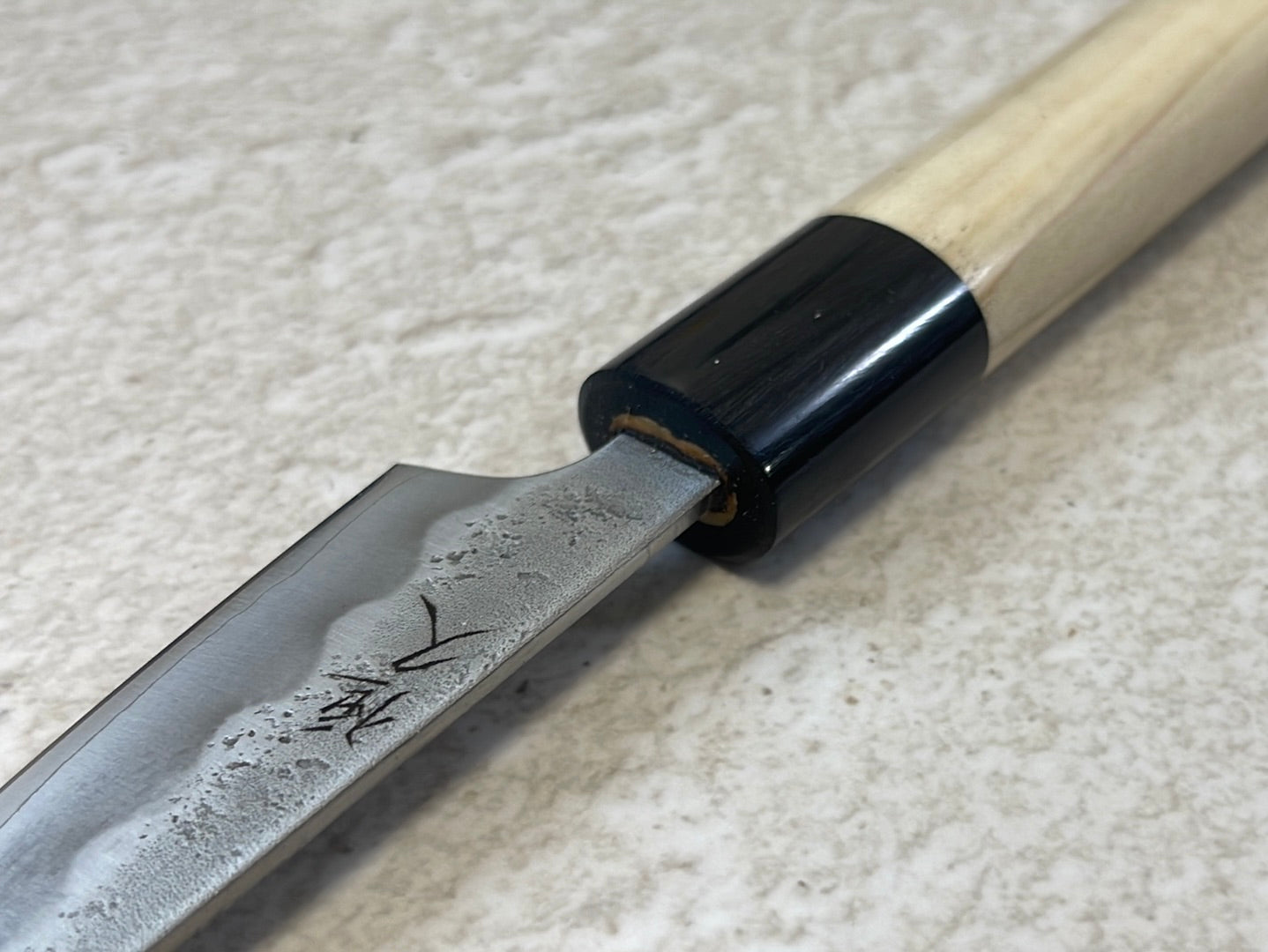 Tsunehisa G3 Nashiji HBC Petty 80mm - Made in Japan 🇯🇵 Magnolia Oval Wa Handle