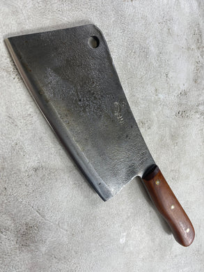 Vintage Seelbach Butcher Cleaver Knife 200mm Carbon Steel Blade Made in Germany 🇩🇪 1944